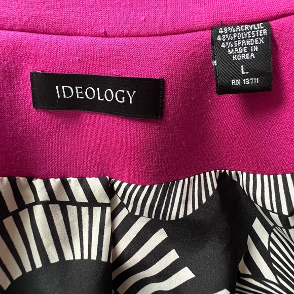 IDEOLOGY BRIGHT PINK BELTED TRENCH COAT SIZE LARGE “Barbie Pink” - Picture 10 of 11